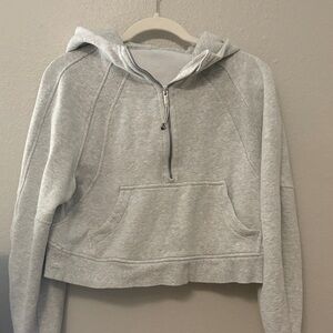 Lululemon gray scuba zip